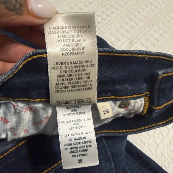 Alice + Olivia Deep Indigo Skinny Jeans - Picture 10 of 12